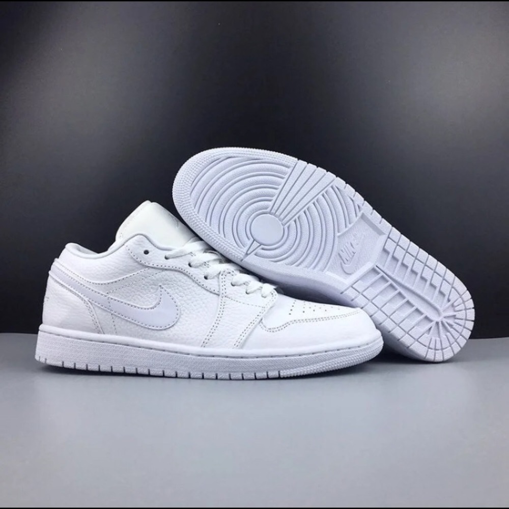 White Jordan 1 Low